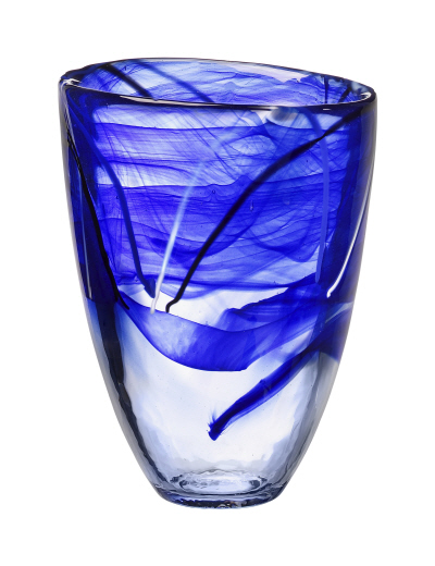 Contrast vase blue