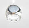 Tango ring cristal clair & modore argent 51